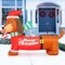 GOOSH 5 FT Christmas Inflatables Dachshund Dog with Built-in LEDs